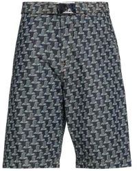 Lanvin - Monogram Geborduurde Shorts Met Afneembare Riem - Lyst