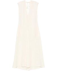 Covert - V-Ausschnitt Maxi-Kleid Mit Rückenbindung - Lyst