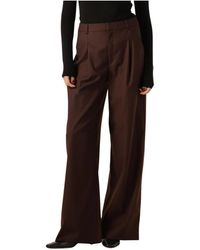 Gestuz - Broeken ,Bruin ,Polyester Bruine Gerecyclede Polyester Broek - Lyst