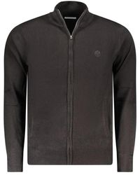 North Sails - Truien & Vesten ,Zwart ,Nylon Zwarte Nylon Vest Met Borduurwerk - Lyst