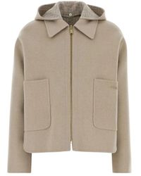 Fendi - Jassen ,Wol Reversible Jacket - Lyst