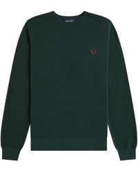 Fred Perry - Piqué-Strickpullover - Lyst
