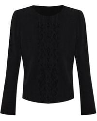 Emporio Armani - Ruffled Jacket - Lyst