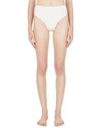 Ziah - Badmode ,Wit ,Retro High Waist Bikini Bottoms - Lyst