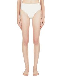 Ziah - Badmode ,Wit ,Retro High Waist Bikini Bottoms - Lyst