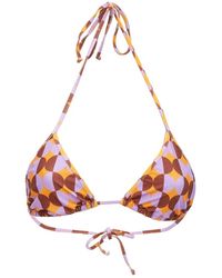 La DoubleJ - Wendbares bikinioberteil mit dreieck,klassisches triangel bikini top - Lyst