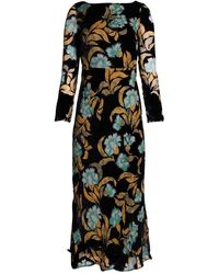 Saloni Tina-c Dress 10008 - Zwart