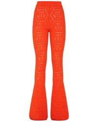 Philipp Plein - Flare Broeken Monogram - Lyst
