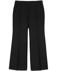 Givenchy - Broeken ,Zwart ,Wol Zwarte Wollen Mix Tailored Broek - Lyst