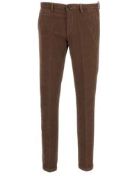 BRIGLIA - Broeken ,Bruin ,Katoen Slim Fit Chino Broek - Lyst