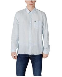 Lacoste - Leinen Langarmhemd - Lyst