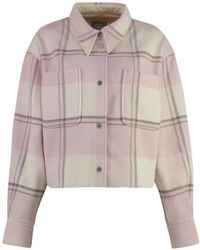 Canada Goose - Woll-overshirt mit motif back logo - Lyst