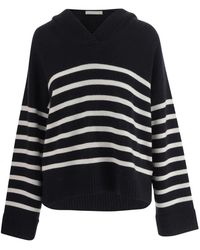 Allude - Cashmere-Ringelpullover - Lyst