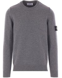 Stone Island - Truien & Vesten ,Grijs ,Grijze Sweaters Voor Mannen - Lyst