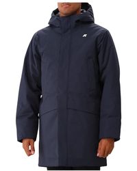 K-Way - Blauwe Jarno Twill Marmotta Parka - Lyst
