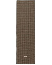 Autry - Accessoires ,Bruin ,Wol Gewatteerde Geruite Sjaal - Lyst
