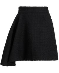 Patou - Rokken ,Zwart ,Wol Short Skirt - Lyst