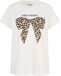 Lolly's Laundry - Tops ,Wit ,Katoen Graphic T-Shirt Wit Katoen Losse Pasvorm - Lyst