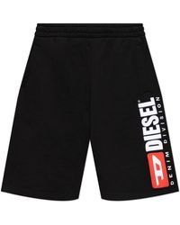 DIESEL - Korte Broeken ,Zwart ,Katoen P-Crow-Div Shorts - Lyst