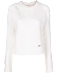 Michael Kors - Pullover aus wollmix mit cut-out - Lyst