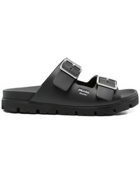Prada - Flat Sandals - Lyst