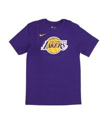 Nike - Fitness ,Paars ,Katoen Nba Logo Essential T-Shirt - Lyst