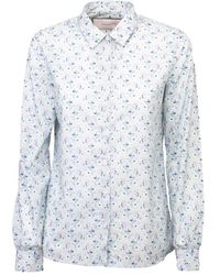 Bagutta Camicia stampa floreale - Azul