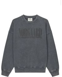 Mads Nørgaard - Cooler Print Sweatshirt Gewaschen Schwarz - Lyst