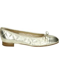 Brunate - Schoenen ,Leer Gouden Ballerina Met G Breedte - Lyst