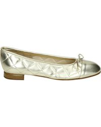 Brunate - Schoenen ,Leer Gouden Ballerina Met G Breedte - Lyst