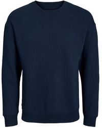 Jack & Jones - Basic sweatshirt mit rundhalsausschnitt und überschnittenen ärmeln - Lyst