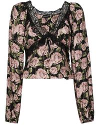 For Love & Lemons - Top mit knopfdetails - Lyst