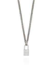DSquared² Necklace With Logo Pendant - Grijs