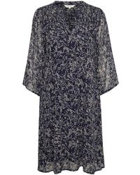 Part Two - Kleedjes ,Zwart ,Donkerblauwe Verspreide Bloemen Jurk - Lyst