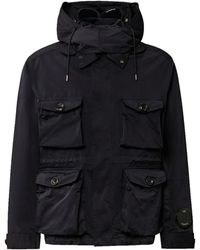 C.P. Company - Jassen ,Blauw ,Polyester Micro Kei Mille Jacket - Lyst
