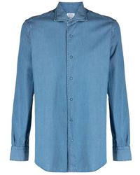 Mazzarelli - Denim Overhemd - Lyst