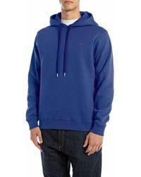 Replay - Elektrisch Blauwe Stijlvolle Sweater - Lyst