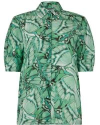 Alberta Ferretti - Overhemden ,Groen ,Blouses & Shirts - Lyst