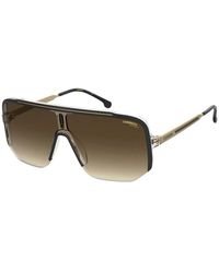 Carrera - Schwarze gold sonnenbrille mit braunen gläsern - Lyst