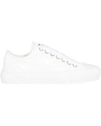 MSGM - Schoenen ,Wit ,Polyester Polyester Rubber Canvas Sneakers - Lyst