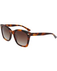 Calvin Klein - Havana/braun getönte sonnenbrille ck21506s - Lyst
