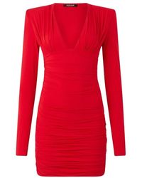 Roberto Cavalli - Gedrapeerde Mini Jurk - Lyst