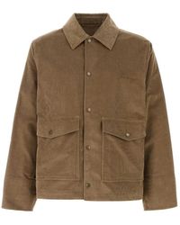 Burberry - Jassen ,Groen ,Katoen Corduroy Trucker Jacket - Lyst