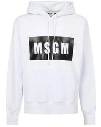 MSGM - Branded Sweatshirt - Lyst
