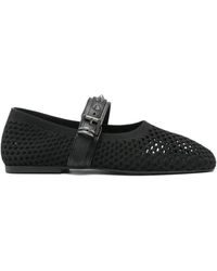 Ash - Schoenen ,Zwart ,Katoen Zwarte Ballerina Schoenen Elegante Stijl - Lyst