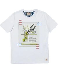 Bob - Witte Korte Mouw Cocktail T-Shirt - Lyst