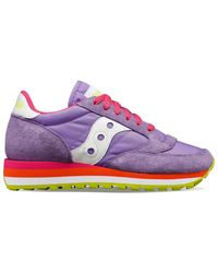 Saucony - Violet/white jazz triple sneakers - Lyst