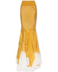 Rick Owens Silk skirt - Gelb