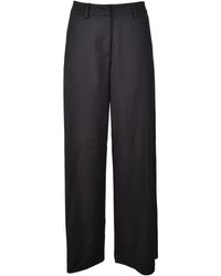CoSTUME NATIONAL - Broeken ,Zwart ,Wol Moderne Wollen Broek - Lyst