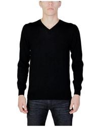 Liu Jo - Schwarzer Woll-T-Shirt-Pullover - Lyst